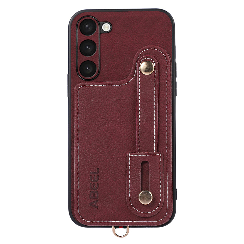 ABEEL Style 03 Kickstand Cover for Samsung Galaxy S23 Litchi Texture PU Leather TPU PC Rotating Card Holder Anti-drop Phone Case ABEEL Style 03 Kickstand Cover for Samsung Galaxy S23 Litchi Texture PU Leather TPU PC Rotating Card Holder Anti-drop Phone Case